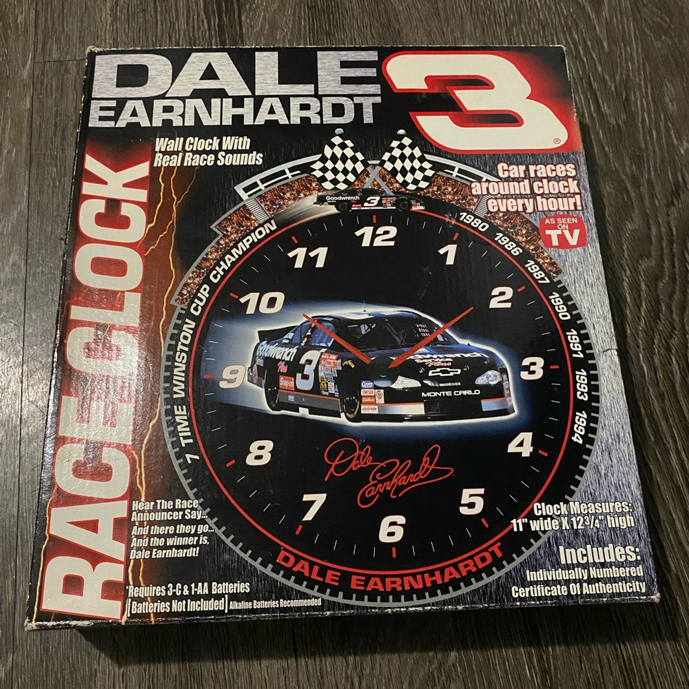Dale Earnhardt Racing Wall Clock